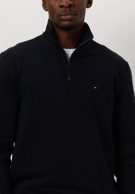Dunkelblau TOMMY HILFIGER Pullover ESSENTIAL FLEECE 1/4 ZIP - large