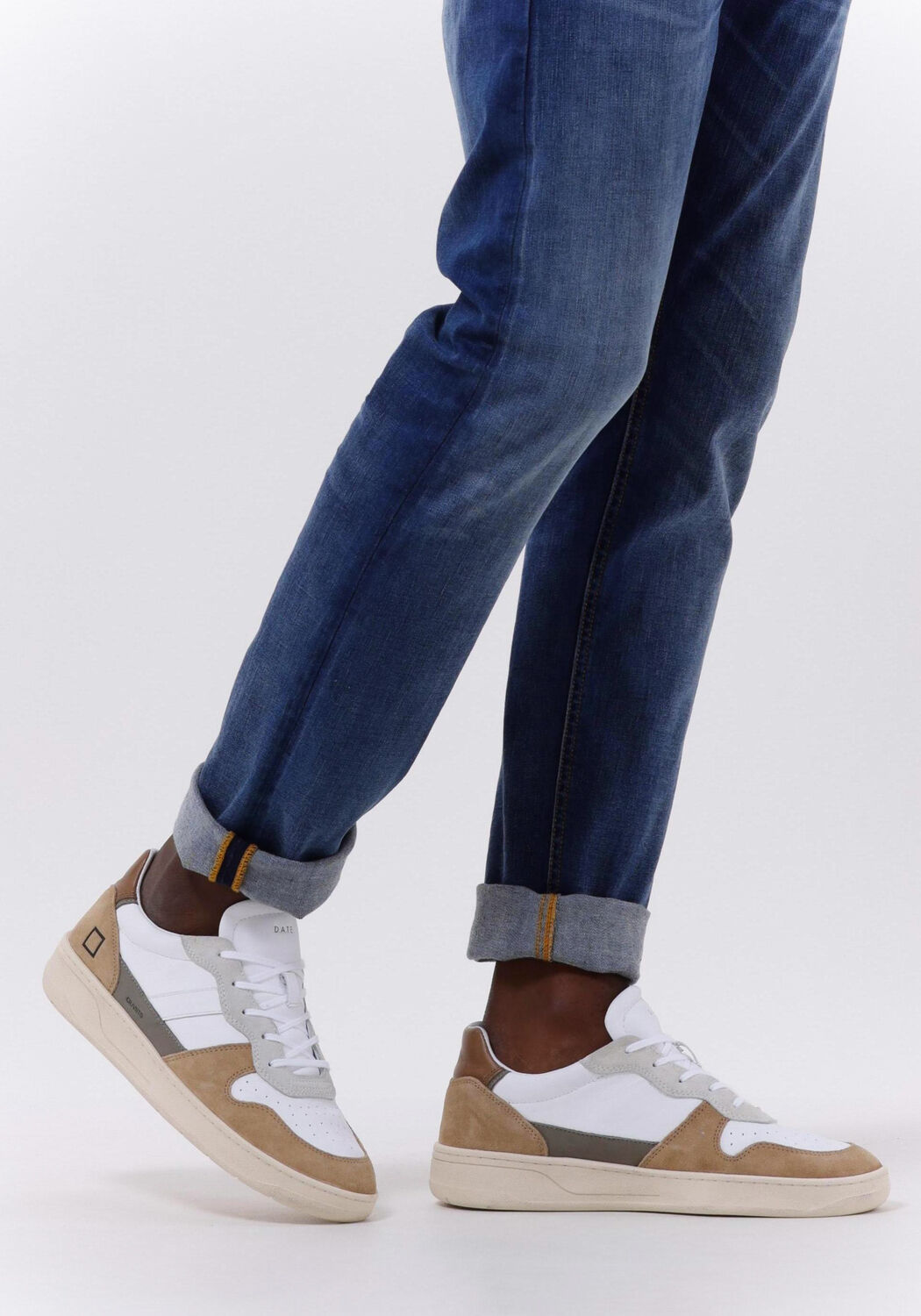 Cognacfarbene D.A.T.E Sneaker Low COURT 2.0 HEREN - large