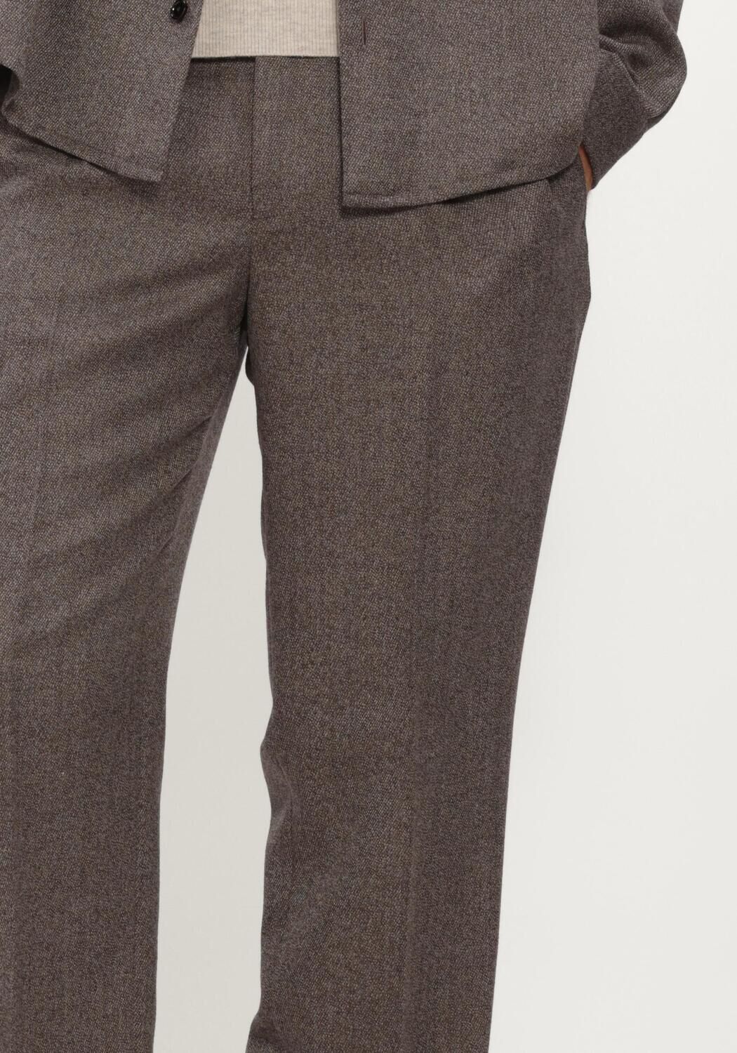 Braune PROFUOMO Hose TROUSER MOULINE - large