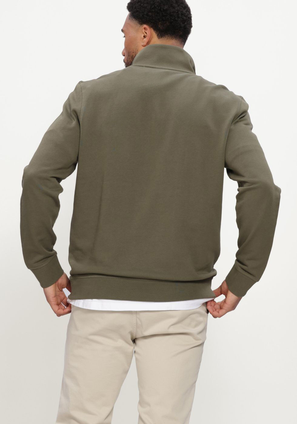 Khaki BOSS ORANGE Pullover ZETRUST - large