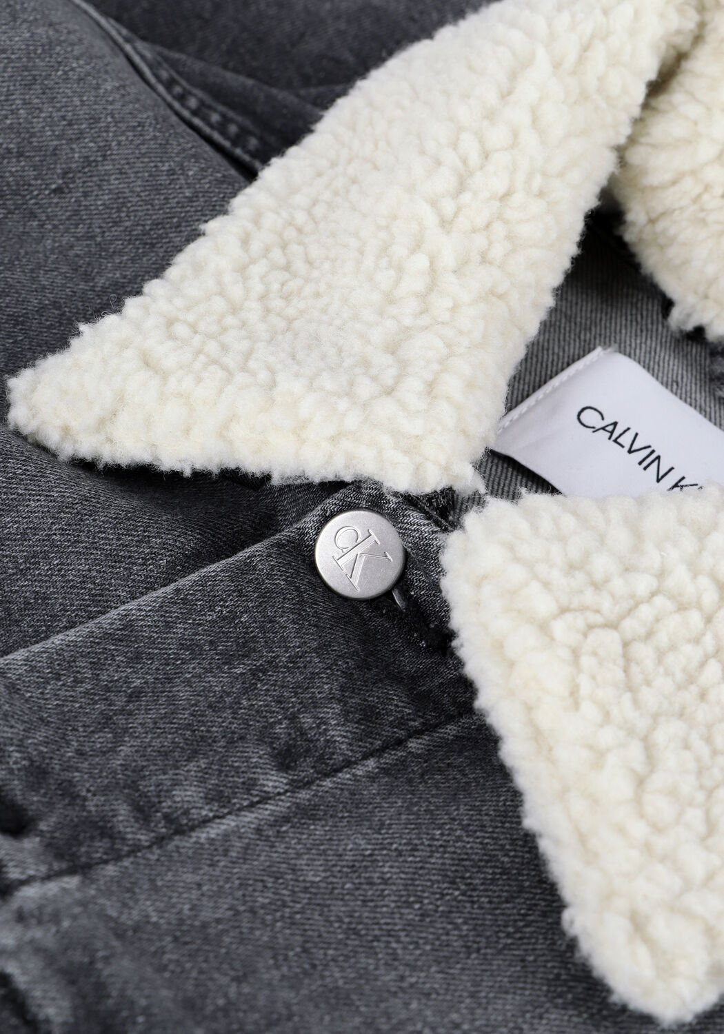 Graue CALVIN KLEIN Jeansjacke REGULAR 90S DENIM JACKET - large