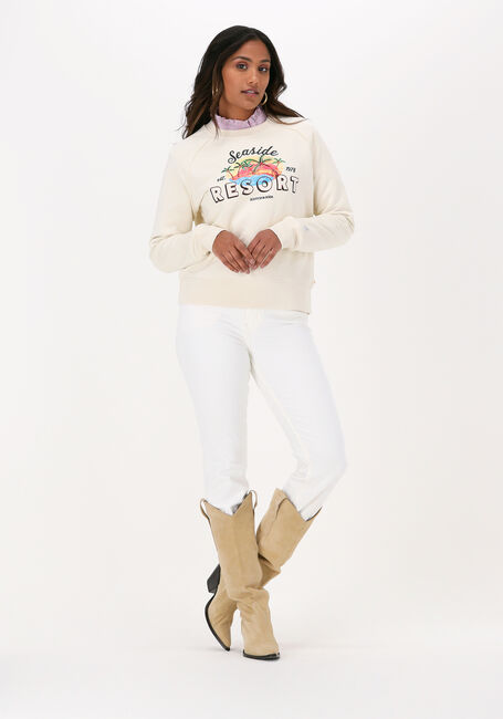 Beige SCOTCH & SODA Sweatshirt RELAXED-FIT RAGLAN CREW-NECK SWEAT WITH ARTWORK - large