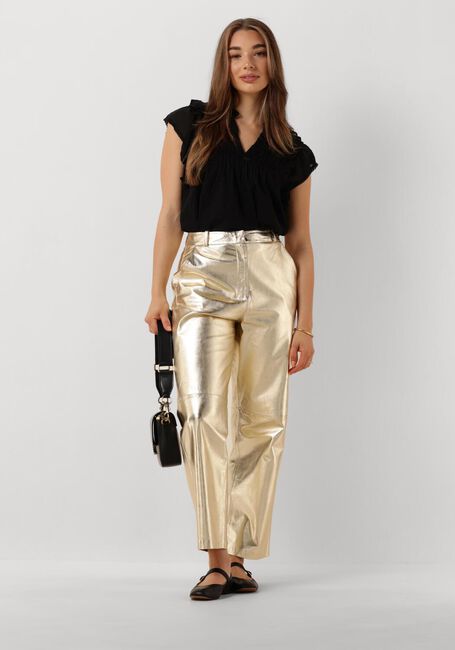 Goldfarbene IBANA Hose PERFECTA METALLIC - large