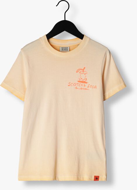 Orangene SCOTCH & SODA T-shirt REGULAR FIT SHORT SLEEVED WASHED ARTWORK - large