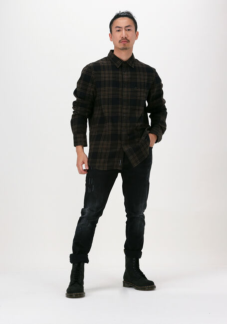 Schwarze CALVIN KLEIN Casual-Oberhemd CHECK REGULAR SHIRT - large