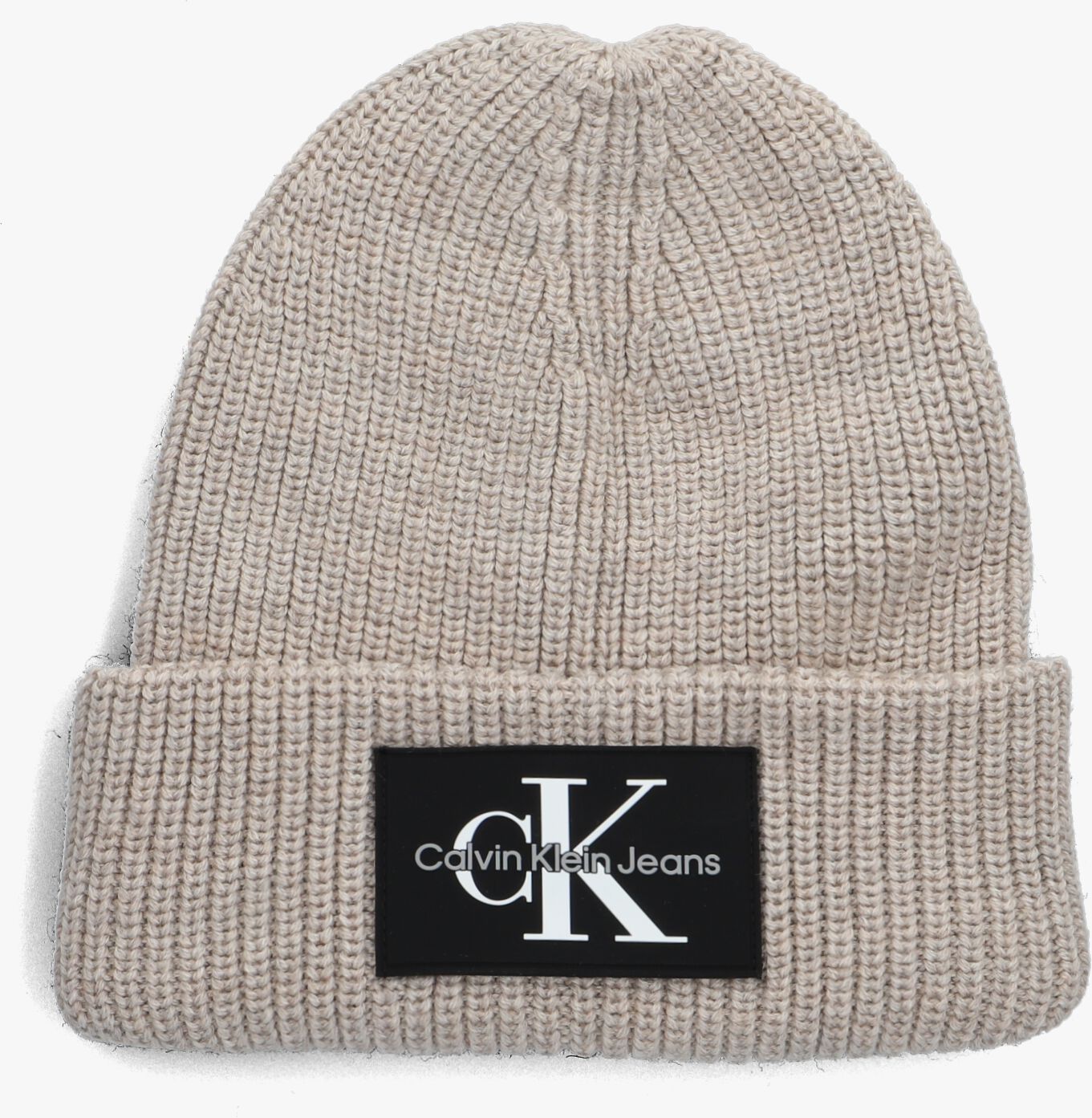 Beige CALVIN KLEIN Mütze MONOGRAM BEANIE | Omoda
