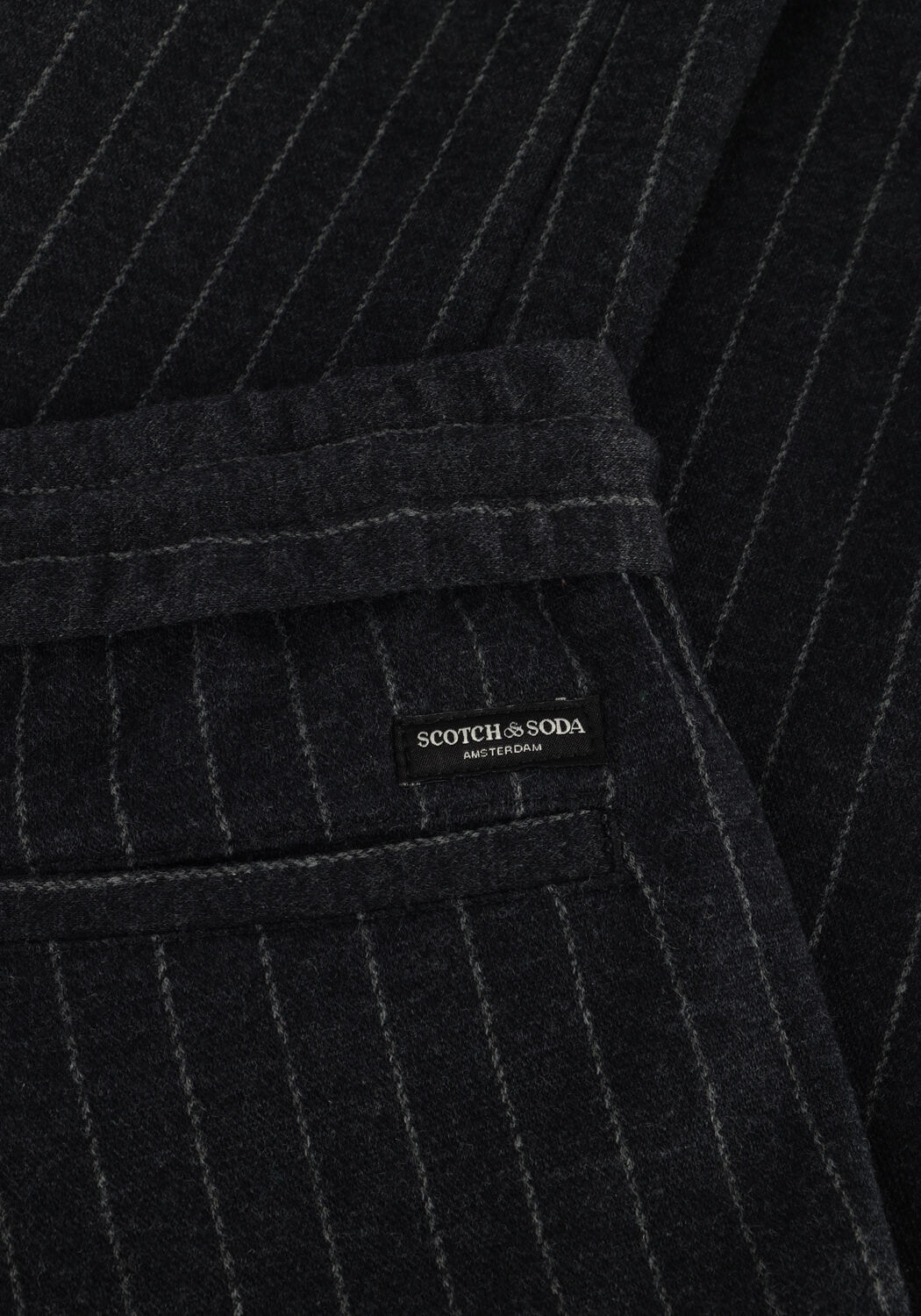 Dunkelgrau SCOTCH & SODA Cargohosen LOOSE TAPERED KNITTED - large