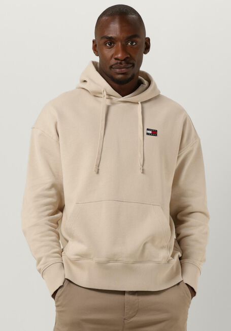 Beige TOMMY JEANS Sweatshirt TJM RLX XS BADGE HOODIE - large