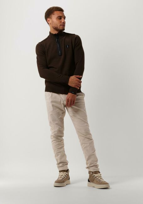 Braune BUTCHER OF BLUE Pullover CLIFDEN HALFZIP - large