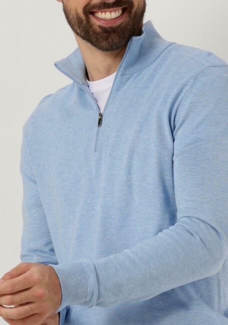 Hellblau SELECTED HOMME Pullover SLHBERG HALF ZIP CARDIGAN NOOS - large