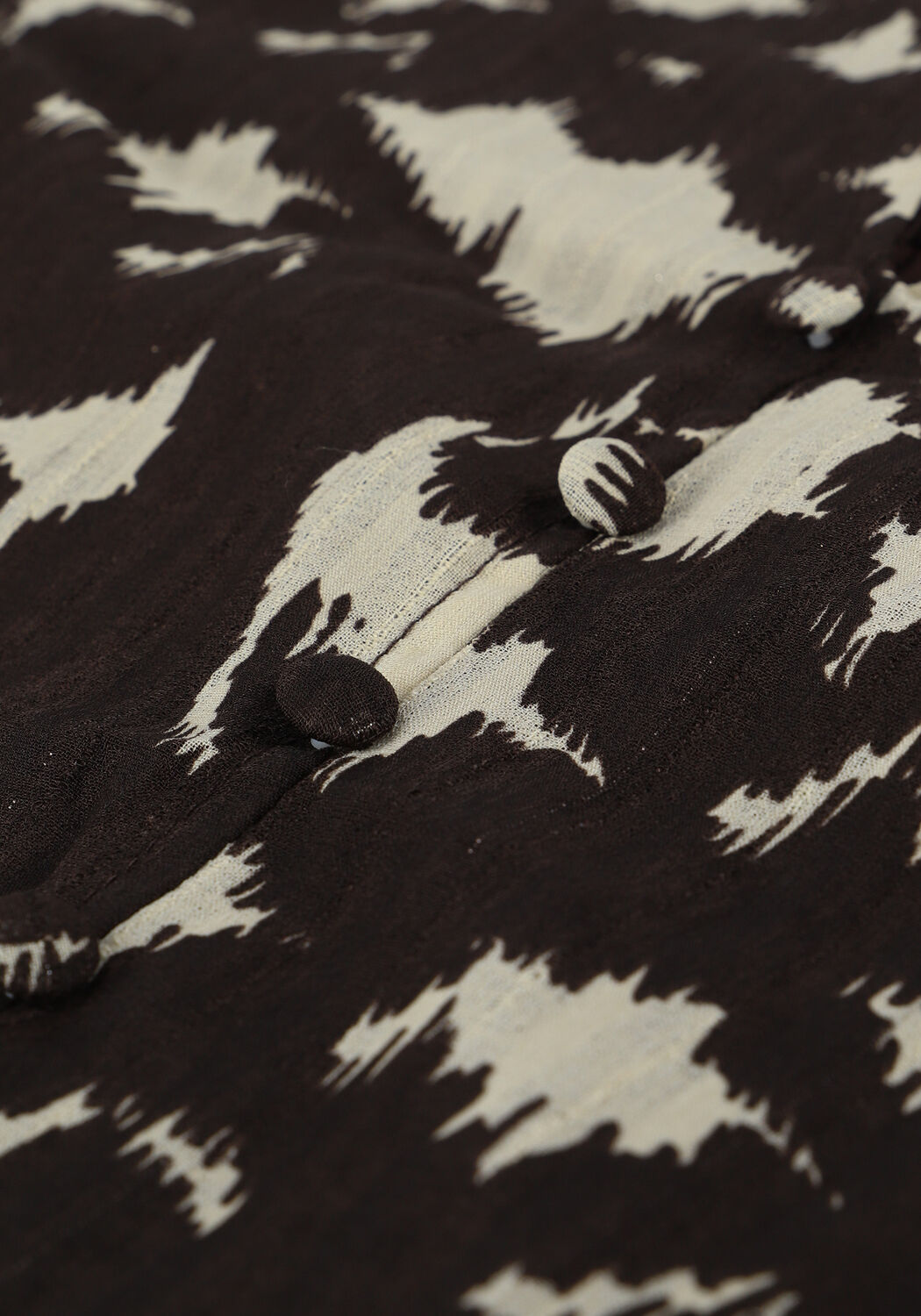 Braune CO'COUTURE Minikleid ALYSSA BUTTON DRESS - large