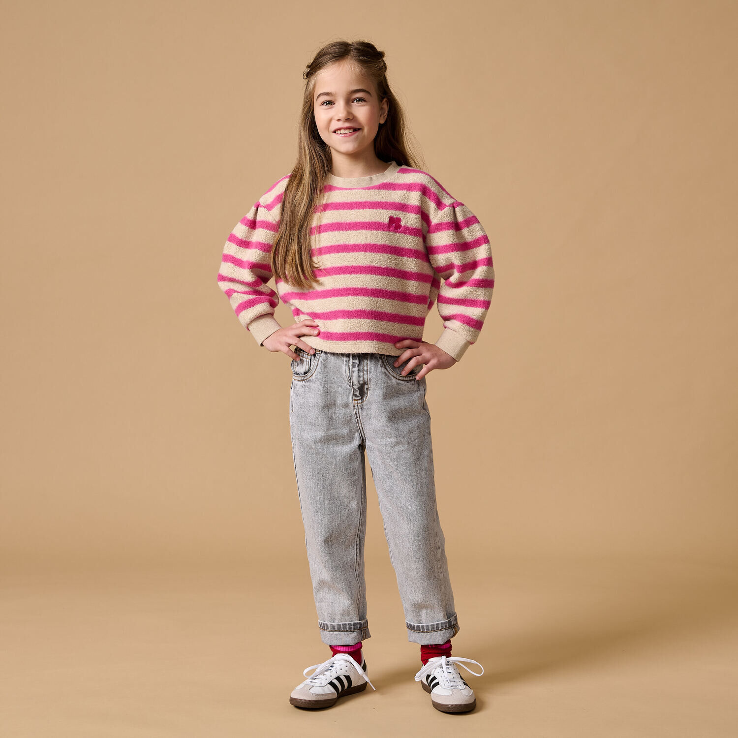 Graue PETIT BLUSH Mom jeans BAGGY FIT JEANS - large