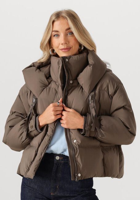 Taupe NUKUS Wattierte Jack EMILIA JACKET - large