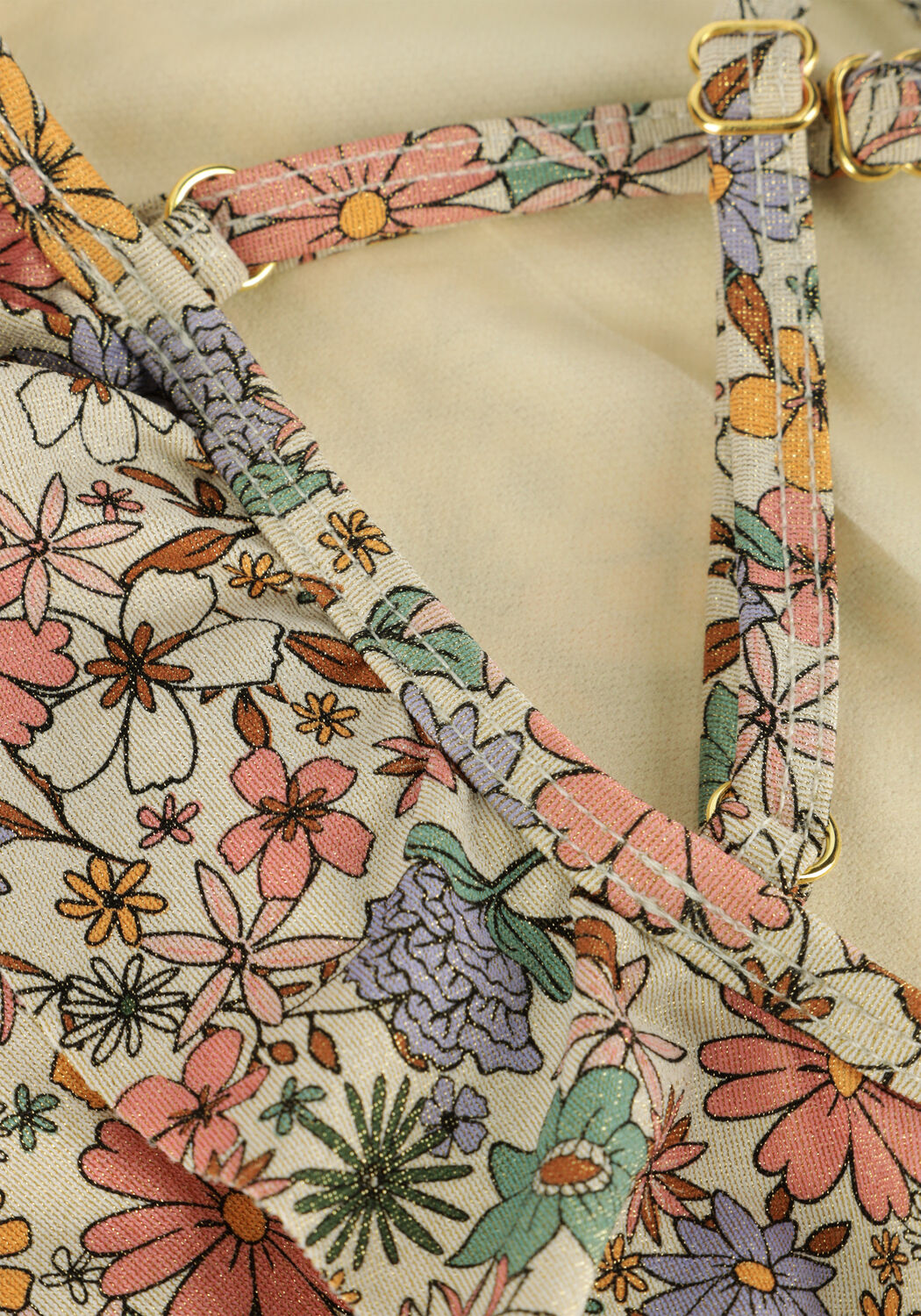 Mehrfarbige/Bunte SALTED STORIES Badeanz&uuml;ge SPARKLY FLEURS SWIMSUIT - large