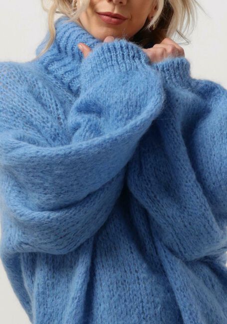Blaue AMERICAN DREAMS Rollkragenpullover PEPPER ROLL NECK ALPACA PULLOVER - large