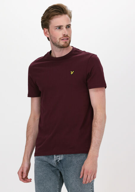 Bordeaux LYLE & SCOTT T-shirt PLAIN T-SHIRT - large