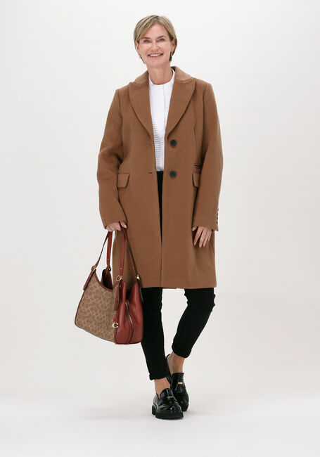 Camelfarbene GIACOMO THE JACKET M&auml;ntel 18 WOOL BLEND - large