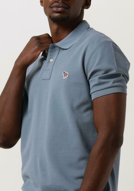 Hellblau PS PAUL SMITH Polo-Shirt MENS SLIM FIT SS POLO SHIRT ZEBRA - large