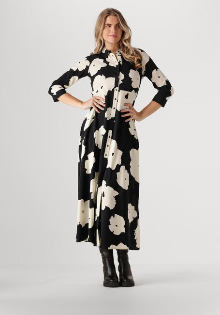 Schwarze Y.A.S. Maxikleid YASSAVANNA LONG SHIRT DRESS S. - large
