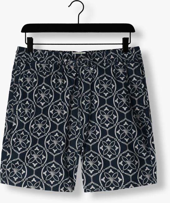 Dunkelblau PURE PATH Kurze Hose SHORTS WITH ALL-OVER-PRINT AND CORDS - large