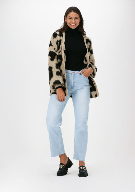 Beige NA-KD Strickjacke LEO KNITTED OVERSIZED BRUSHED  - large