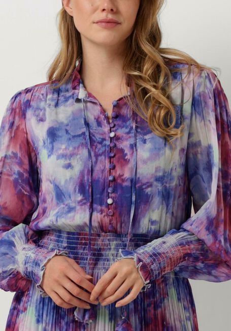 Lila JANICE Maxikleid WALTER PRINT - large