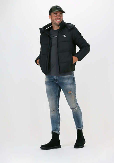 Graue CALVIN KLEIN T-shirt MIXED INSTIT TECHNIQUE TEE - large