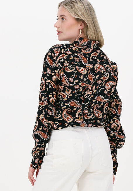 Schwarze COLOURFUL REBEL Blusen LEAN CR PAISLEY LOOSEFIT BLOUSE - large