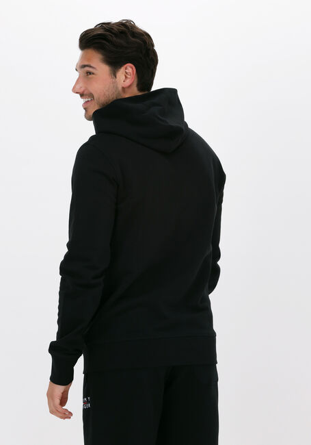 Schwarze TOMMY HILFIGER Sweatshirt SQUARE LOGO HOODY - large