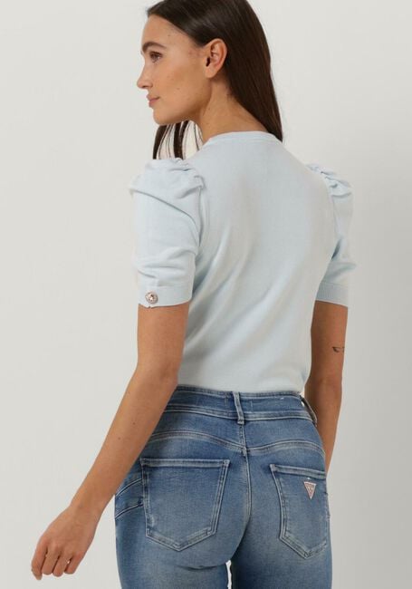 Hellblau GUESS T-shirt EMMA RN SS SWTR - large
