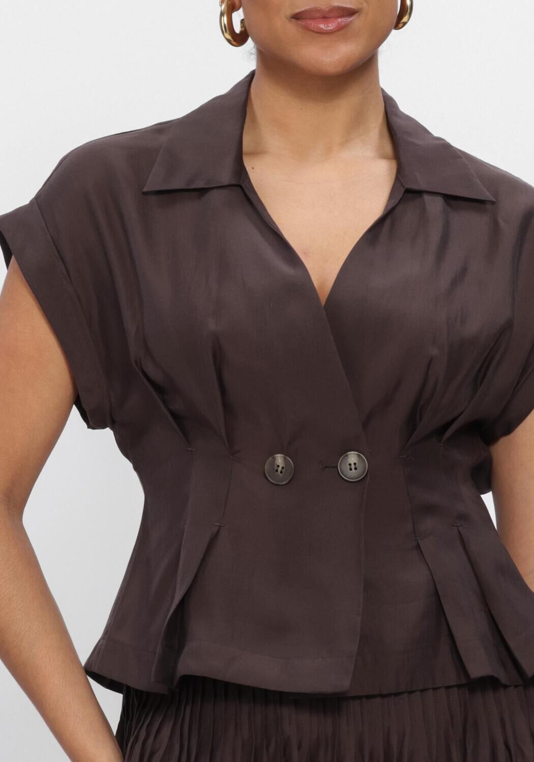 Braune COPENHAGEN MUSE Tops & T-shirts CMMOLLY-SHIRT 207896 - large