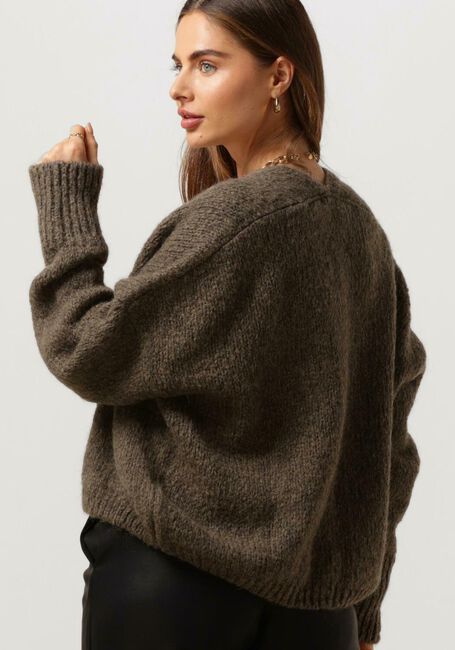 Taupe KNIT-TED Strickjacke BECKY - large