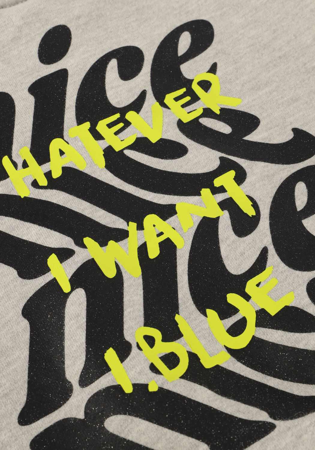 Hellgrau INDIAN BLUE JEANS Pullover SWEATER GLITTERPRINT - large