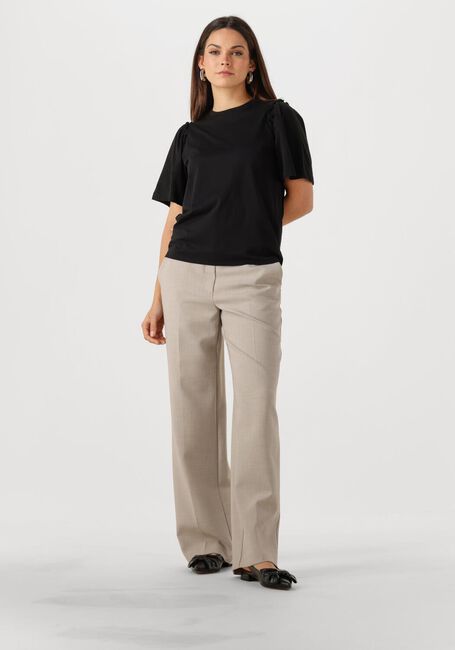 Schwarze SELECTED FEMME T-shirt SLFPENELOPE 2/4 RUFFLE TEE - large
