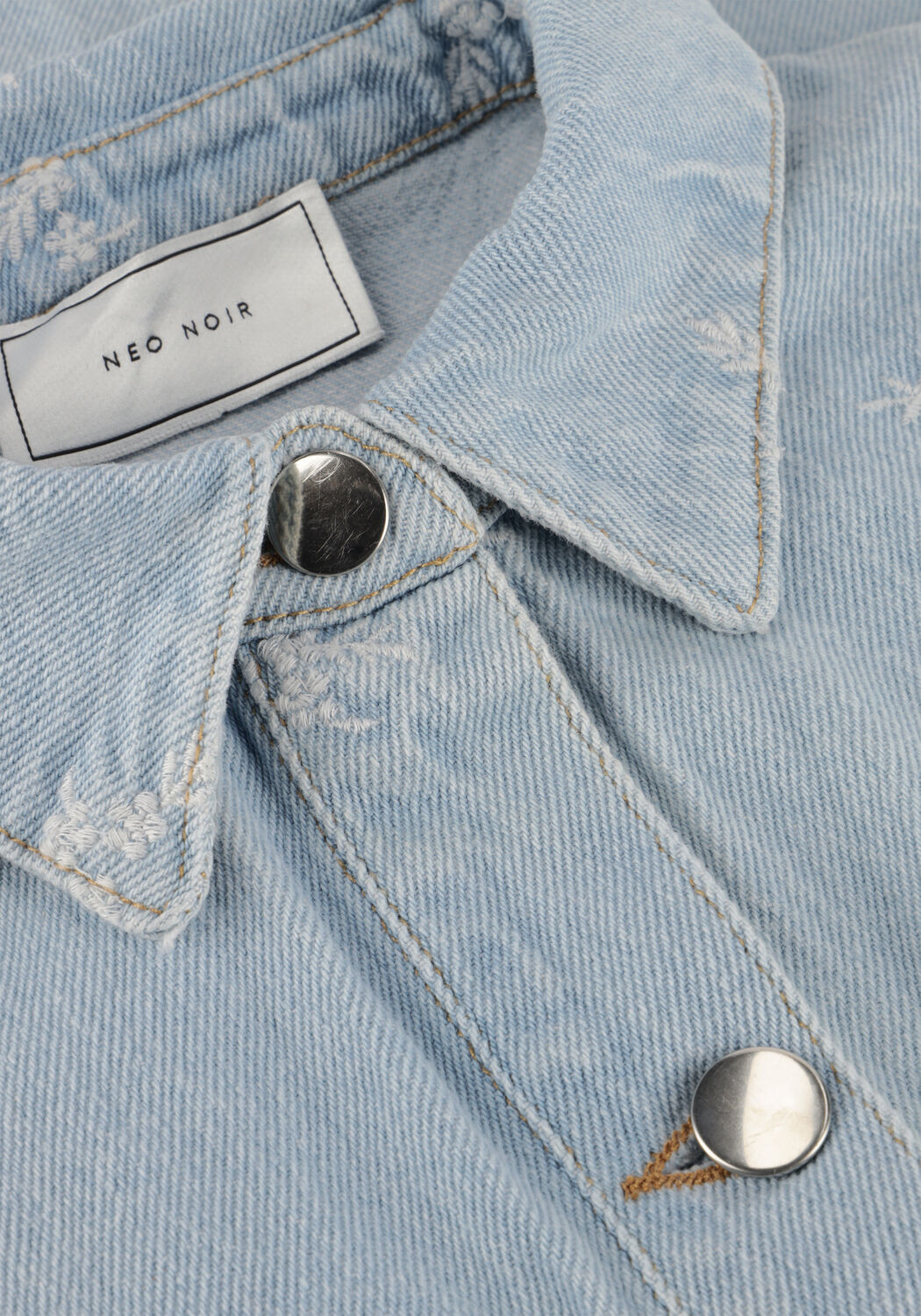 Hellblau NEO NOIR Minikleid SARAS DENIM EMB DRESS - large