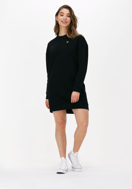 Schwarze LYLE & SCOTT Minikleid SWEATTSHIRT DRESS - large