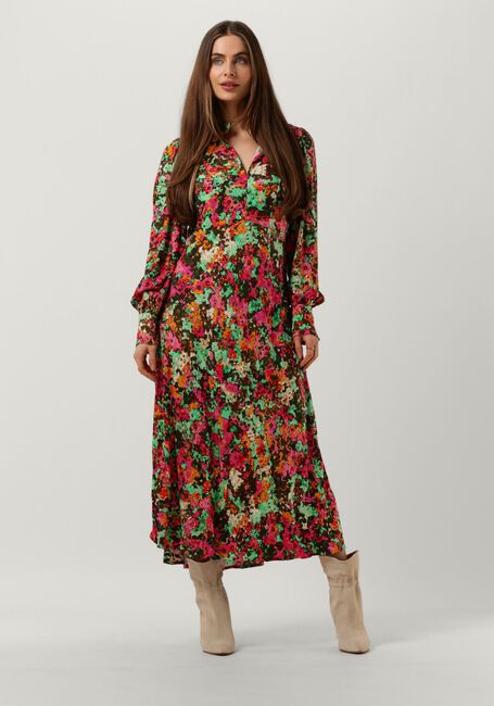 Mehrfarbige/Bunte Y.A.S. Midikleid YASMING LS MIDI DRESS - large