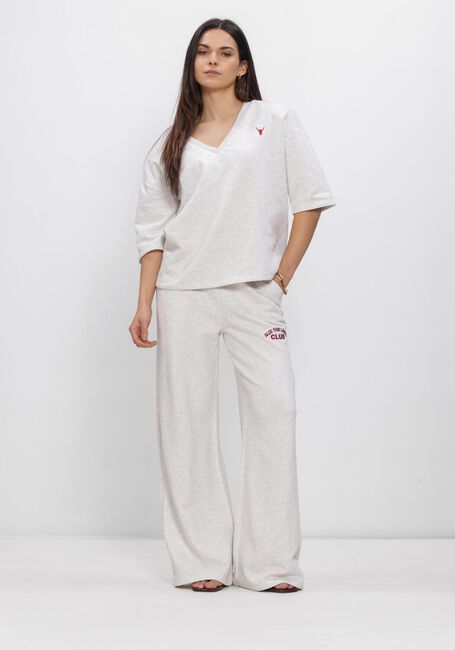 Hellgrau ALIX THE LABEL Hosen LADIES KNITTED WIDE LEG SWEAT PANTS - large