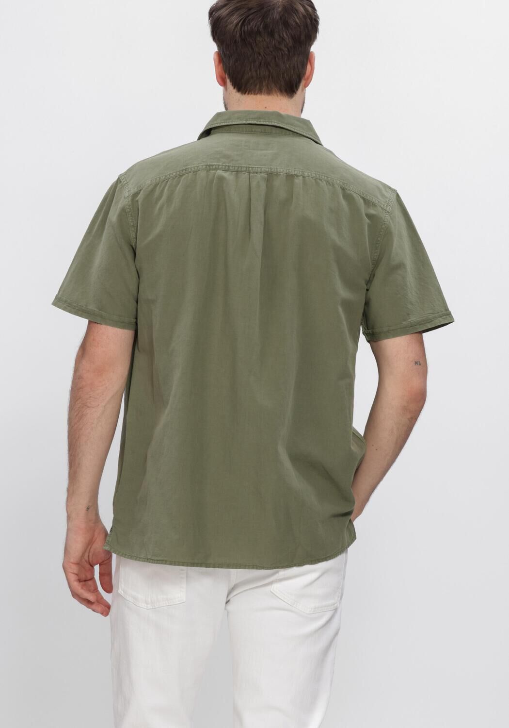Gr&uuml;ne BARBOUR Casual-Oberhemd LANDKEY OVERDYED - large