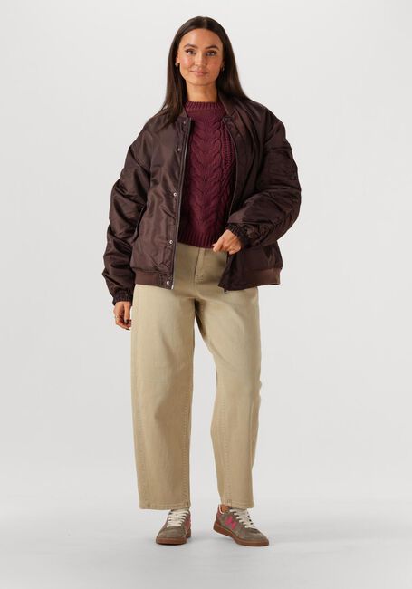 Braune OBJECT Jack OBJMARY OVERSIZE BOMBER JACKET - large