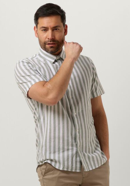 Grüne SELECTED HOMME Casual-Oberhemd SLHSLIMNEW-LINEN SHIRTS SS CLASSIC W - large