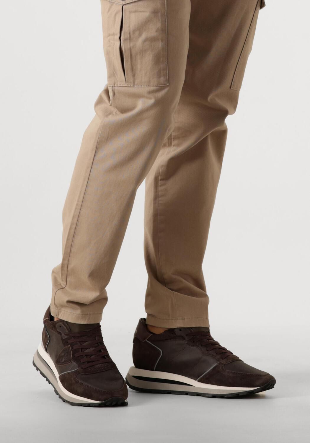 Braune PHILIPPE MODEL Sneaker Low TROPEZ HAUTE LOW MAN - large