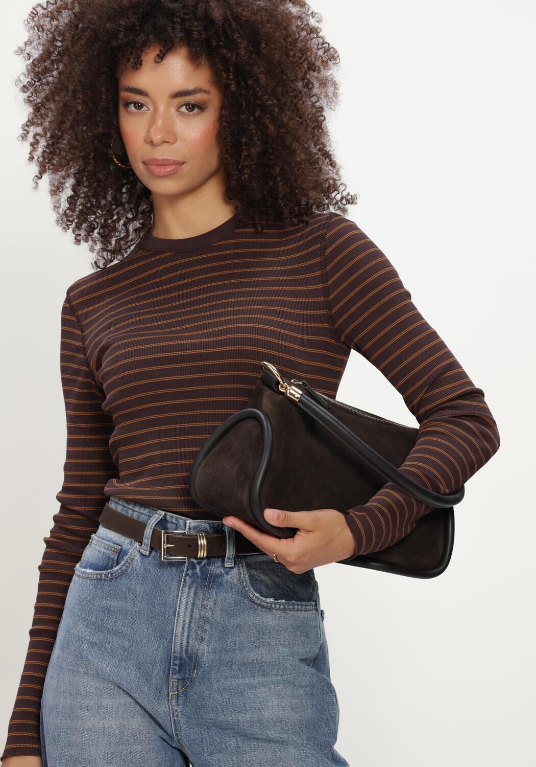 Braune DRYKORN Tops & T-shirts NURIT - large