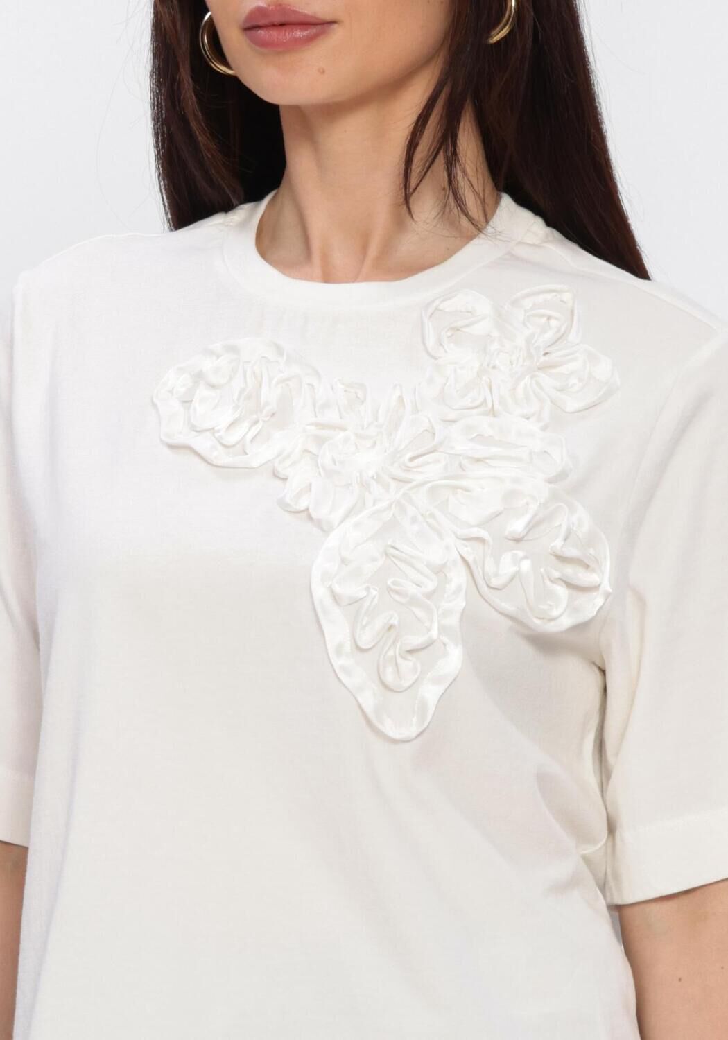 Wei&szlig;e Y.A.S. T-shirt YASVISELY SS TEE - large