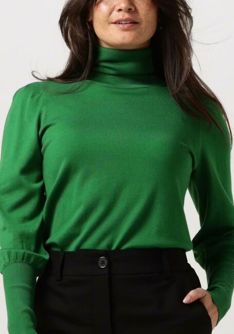 Grüne NOTRE-V Rollkragenpullover BASIC KNIT BLOUSE - large