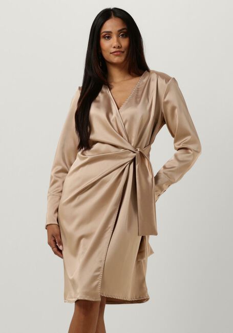 Beige NOTRE-V Minikleid NV-BIJOU WRAP DRESS - large