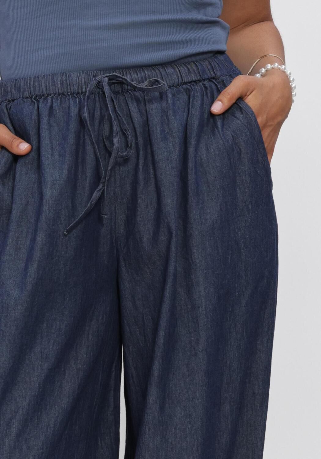 Blaue NEO NOIR Hosen ROXANE BALLOON DENIM PANTS - large