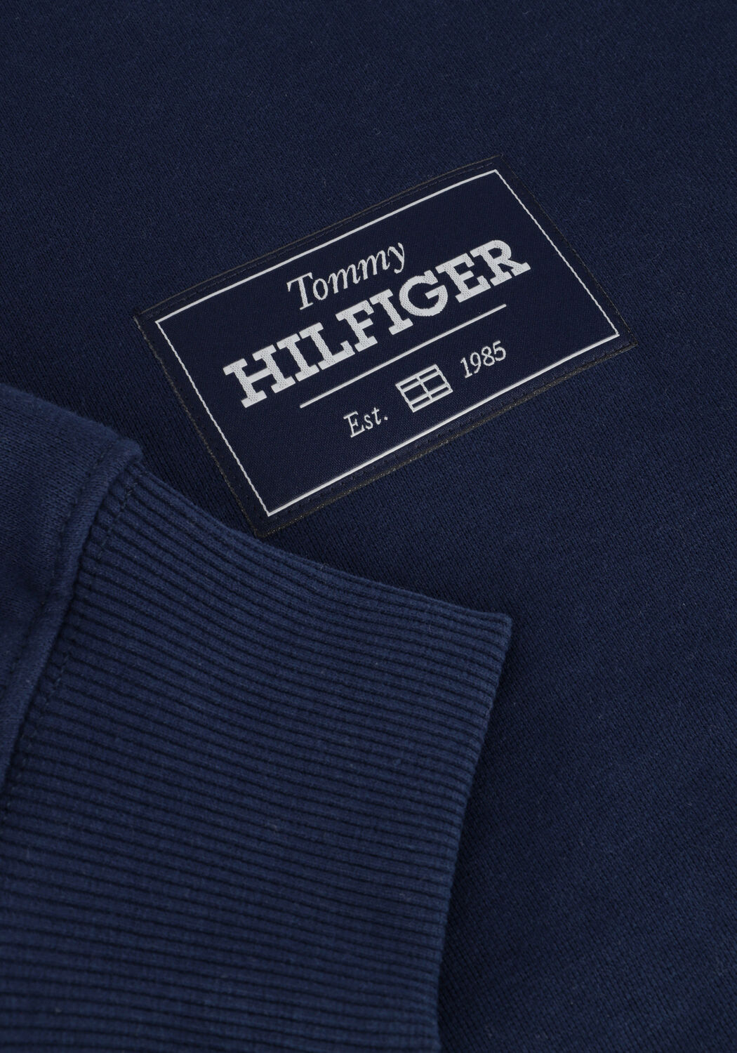 Blaue TOMMY HILFIGER Sweatshirt MONOTYPE LABEL SWEATSHIRT - large