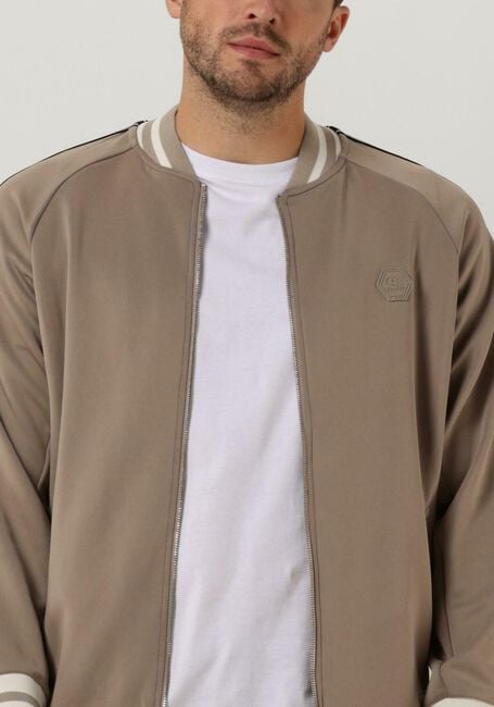 Taupe CRUYFF Strickjacke SANTINO SCUBA TRACK TOP - large