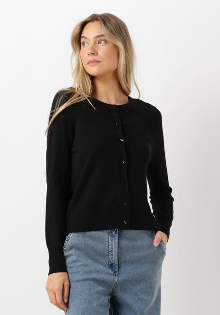 Schwarze SUMMUM Strickjacke SHORT CARDIGAN SOFT VISCOSE POLYAMIDE KNIT - large